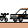 Racer159 truck and motorcycle pixel art logo
